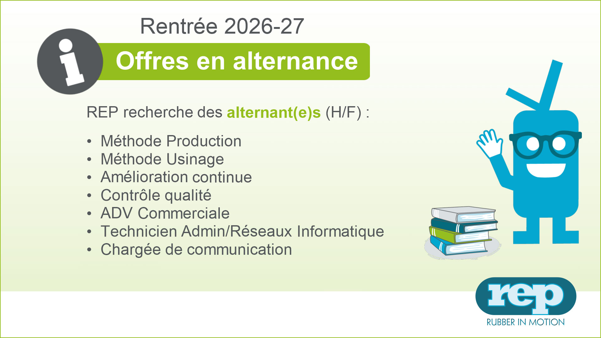Postes ouverts en alternance